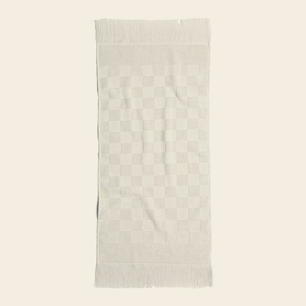 オーガニックコットン チェック柄テリーフェイスタオル