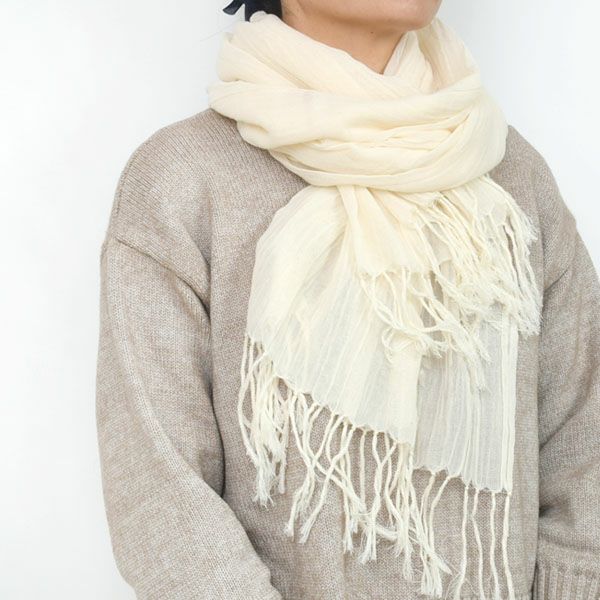 オーガニックコットン 大判ストール