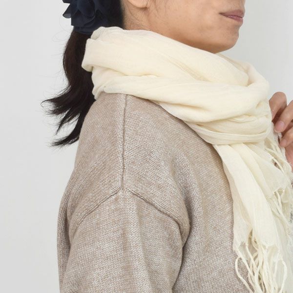 オーガニックコットン 大判ストール