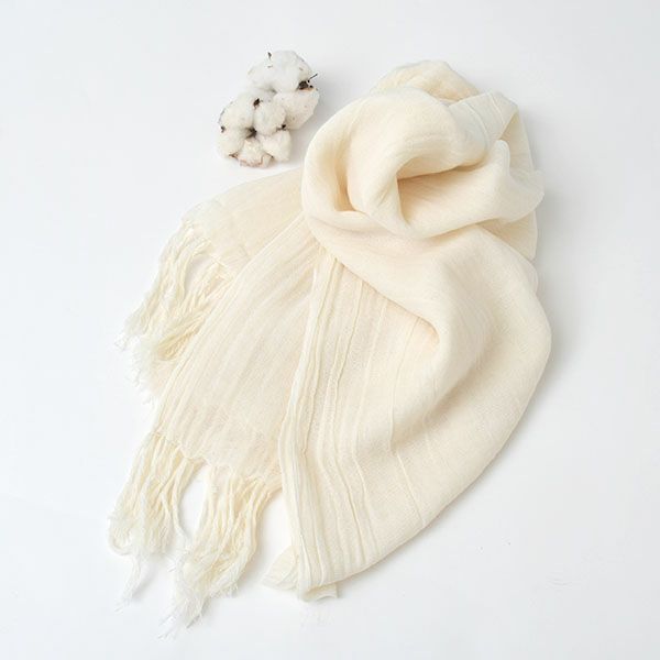 オーガニックコットン 大判ストール