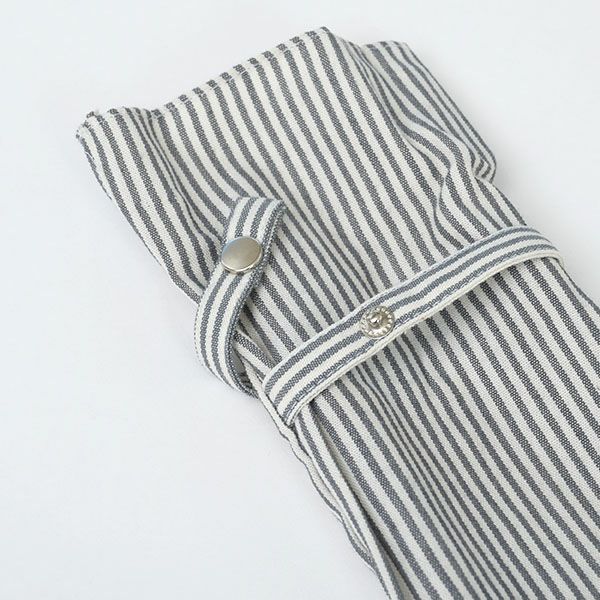 オーガニックコットン 折りたたみパラソル(日傘) ストライプ