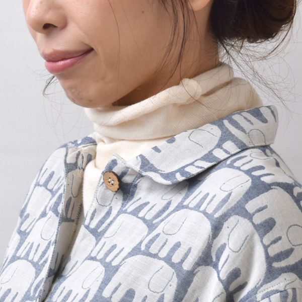 オーガニックコットン うっとりガーゼウォーマートップス