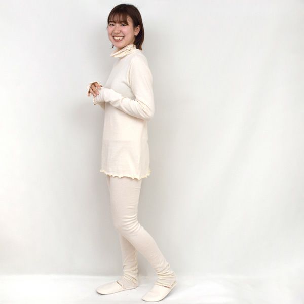 オーガニックコットン うっとりガーゼウォーマートップス