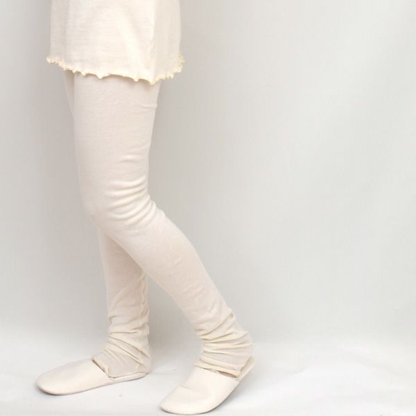 オーガニックコットン うっとりガーゼウォーマーレギンス