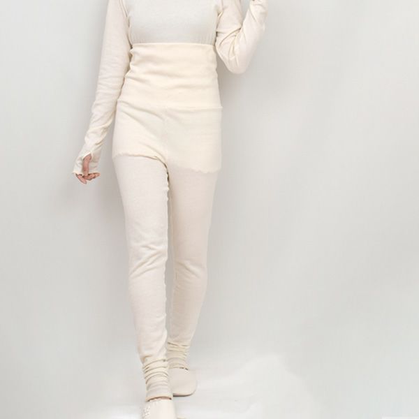 オーガニックコットン うっとりガーゼウォーマーレギンス