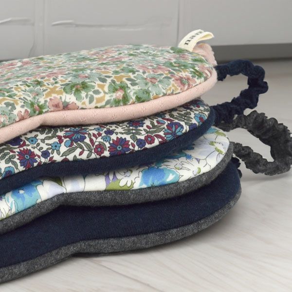 【別注】オーガニックコットン ビッグアイマスク ネイビー×チャコールグレー