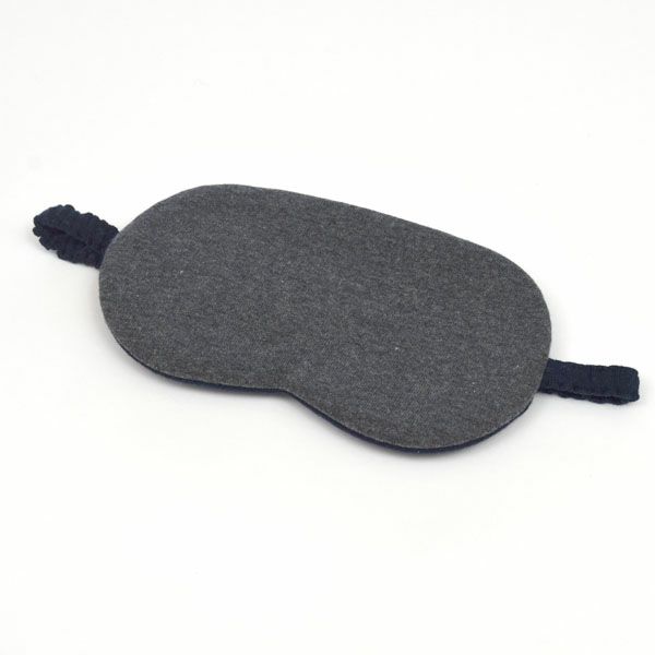 【別注】オーガニックコットン ビッグアイマスク ネイビー×チャコールグレー