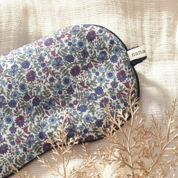 【別注】オーガニックコットン ビッグアイマスク モーブポピー