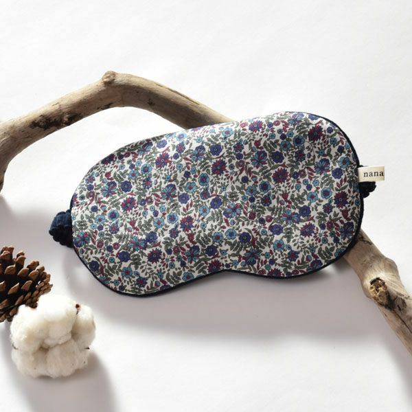 【別注】オーガニックコットン ビッグアイマスク モーブポピー