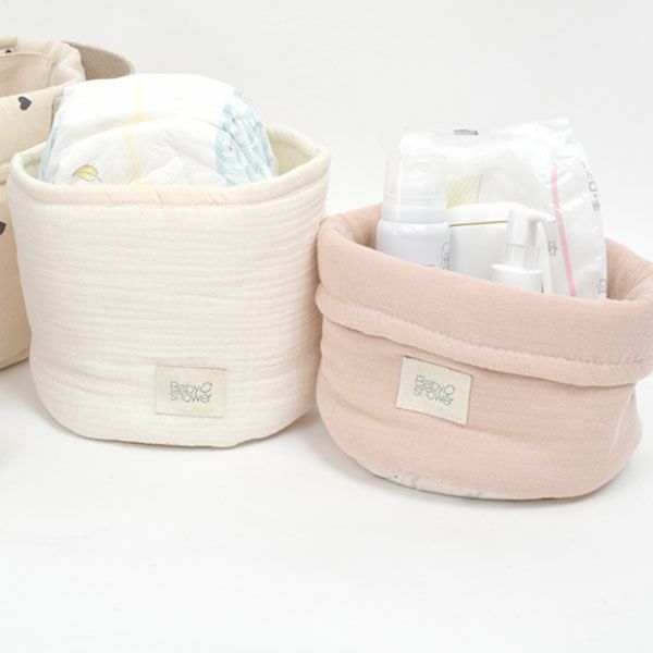 オーガニックコットン 収納バスケットS