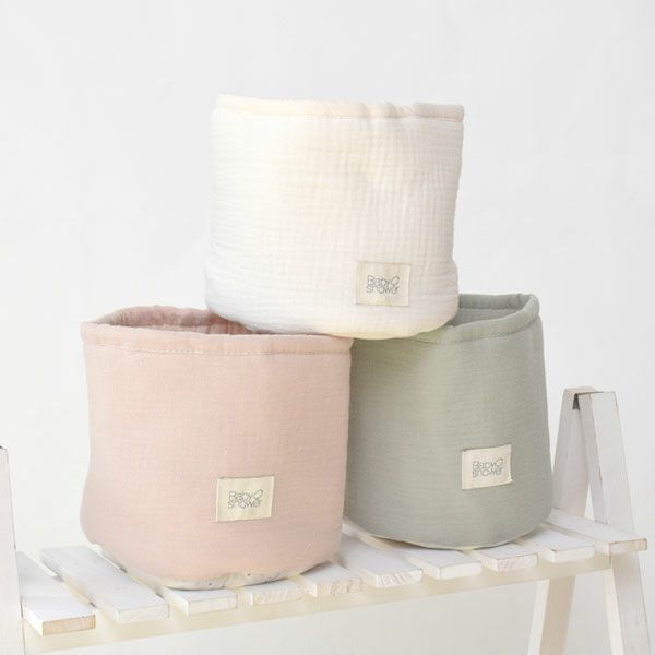 オーガニックコットン 収納バスケットS