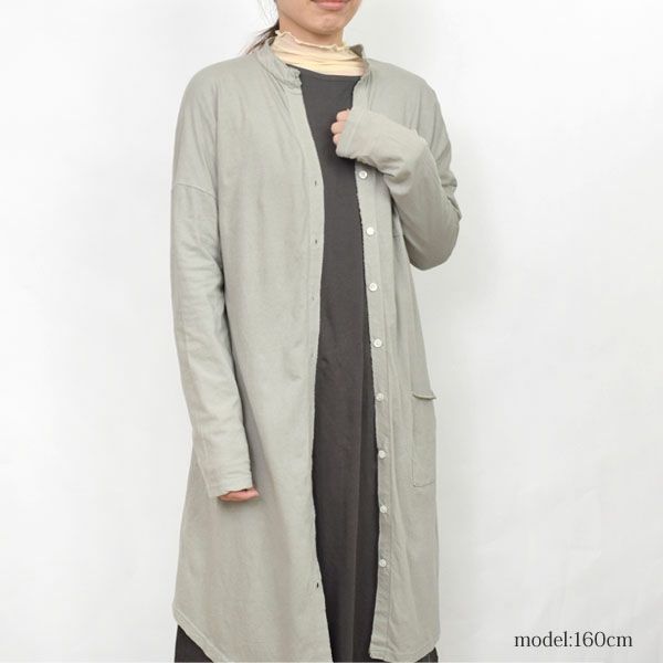 オーガニックコットン 薄地ハイゲージシャツコート