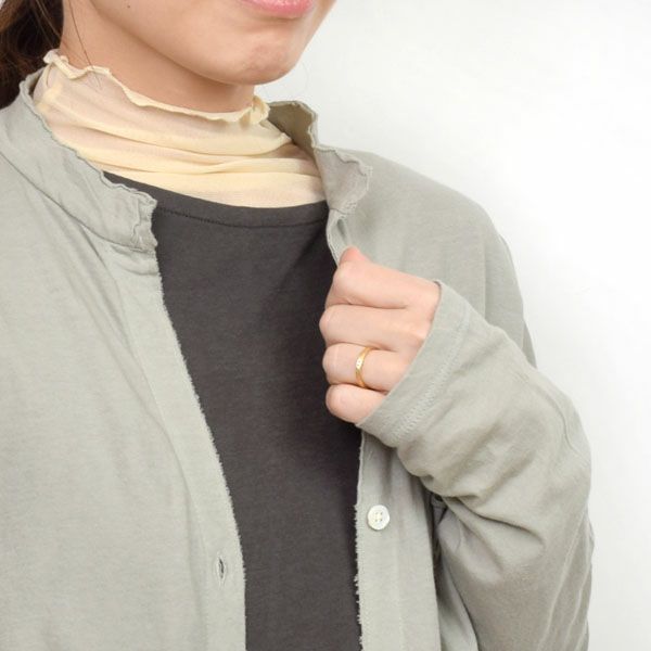 オーガニックコットン 薄地ハイゲージシャツコート