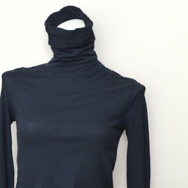 オーガニックコットン 薄手天竺タートルネック