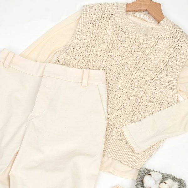 オーガニックリコットン ツイルバギーパンツ