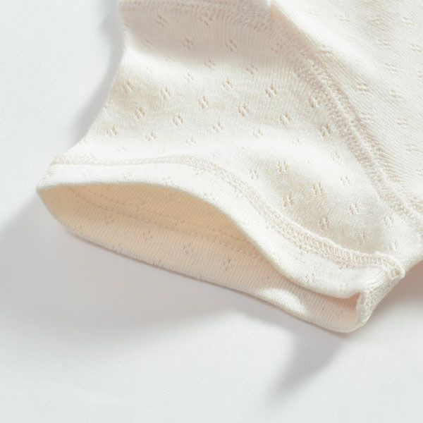 オーガニックコットン ベビーメッシュ半袖グレコ