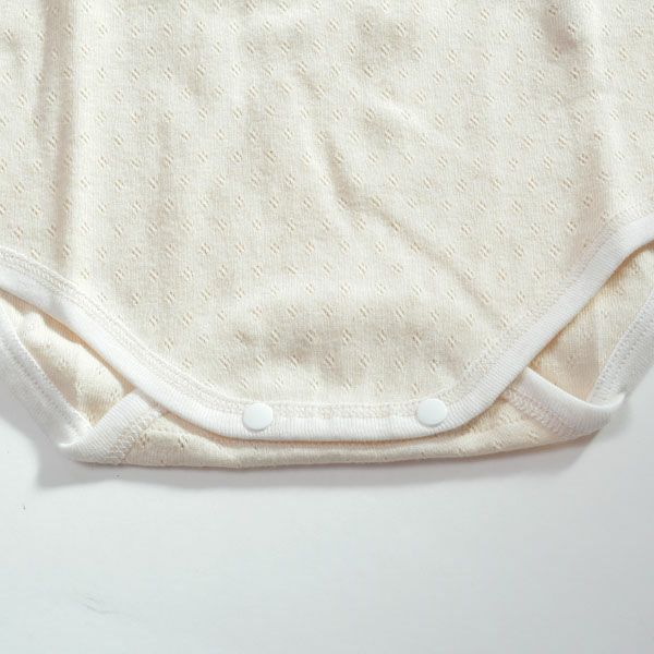 オーガニックコットン ベビーメッシュ半袖グレコ