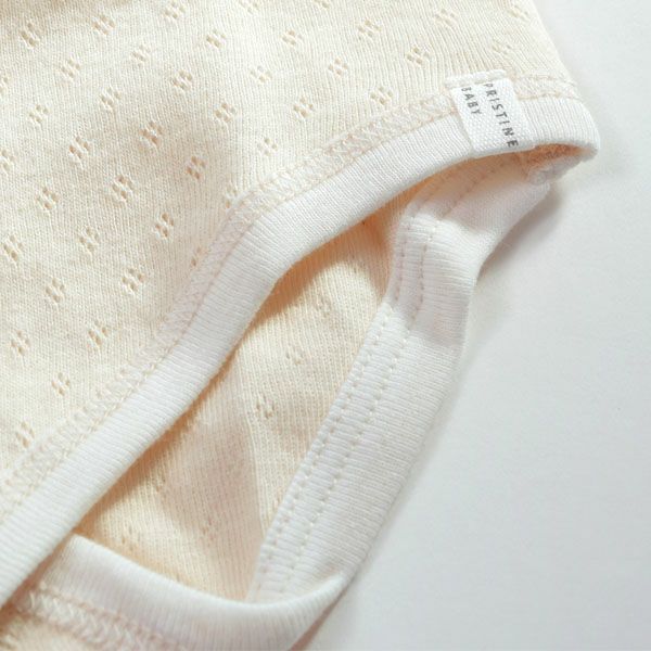 オーガニックコットン ベビーメッシュ半袖グレコ