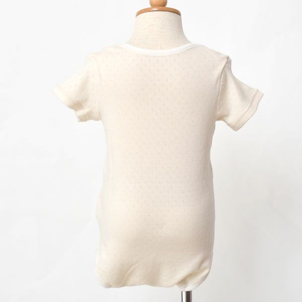 オーガニックコットン ベビーメッシュ半袖グレコ