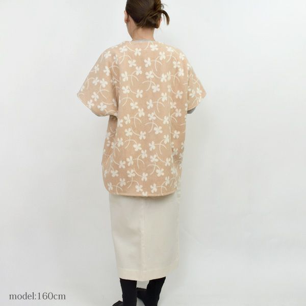 オーガニックコットン 羽織るブランケットウォーマー