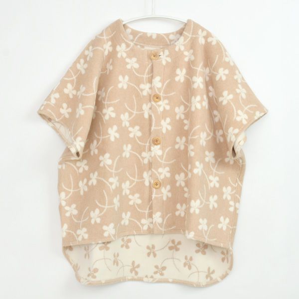 オーガニックコットン 羽織るブランケットウォーマー