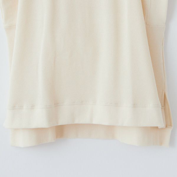 オーガニックコットン ワッフルベストトップス