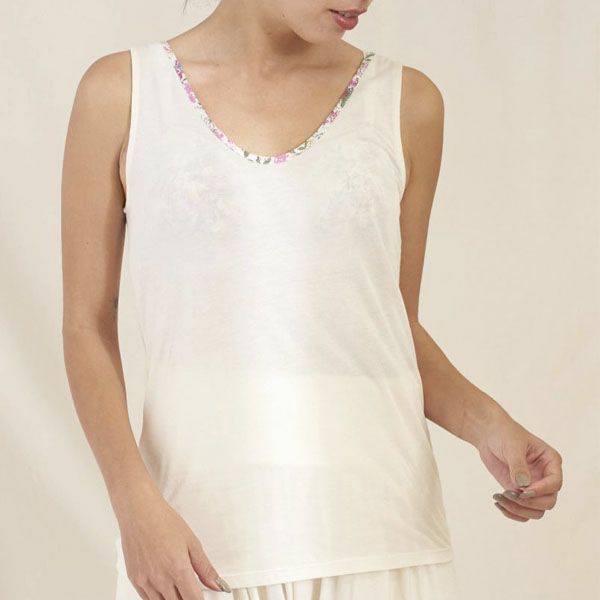 オーガニックコットン リバティプリントタンクトップ