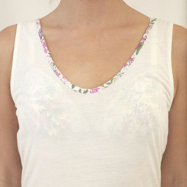 オーガニックコットン リバティプリントタンクトップ