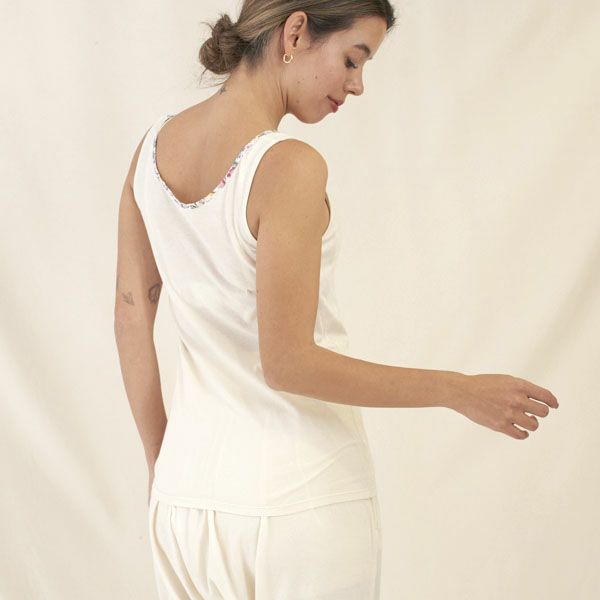 オーガニックコットン リバティプリントタンクトップ