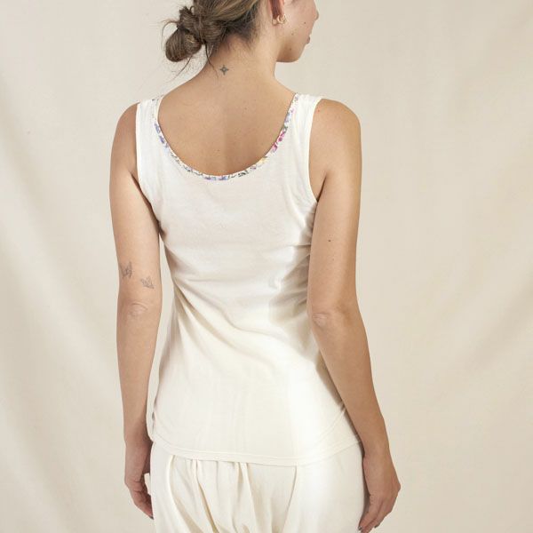 オーガニックコットン リバティプリントタンクトップ