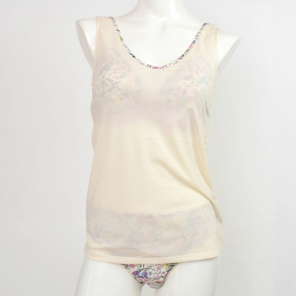 オーガニックコットン リバティプリントタンクトップ