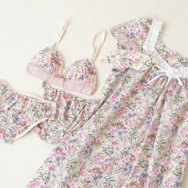 オーガニックコットン リバティプリントタンクトップ