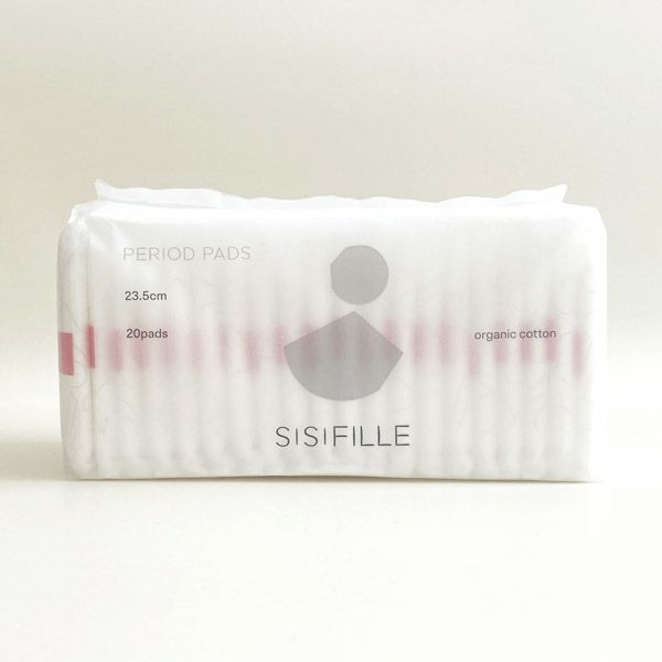 オーガニックコットン ピリオドパッド レギュラー23.5cm 羽つき