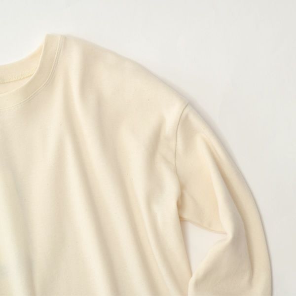 オーガニックコットン 長めリブ袖プルオーバー
