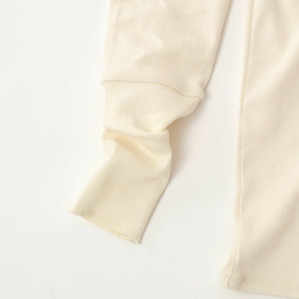 オーガニックコットン 長めリブ袖プルオーバー