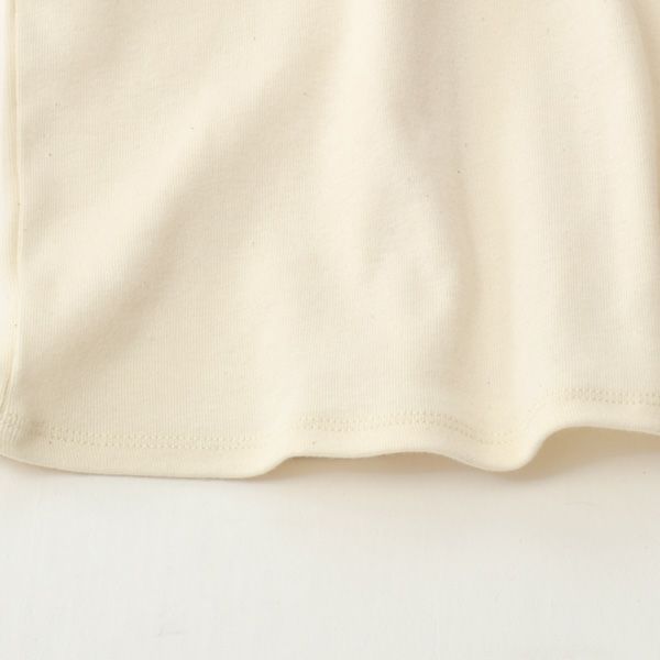 オーガニックコットン 長めリブ袖プルオーバー