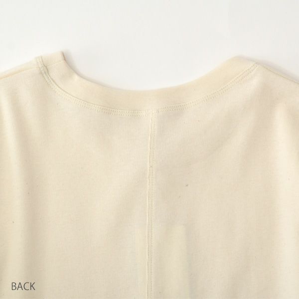 オーガニックコットン 長めリブ袖プルオーバー