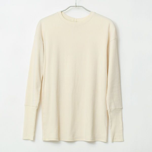 オーガニックコットン 長めリブ袖プルオーバー