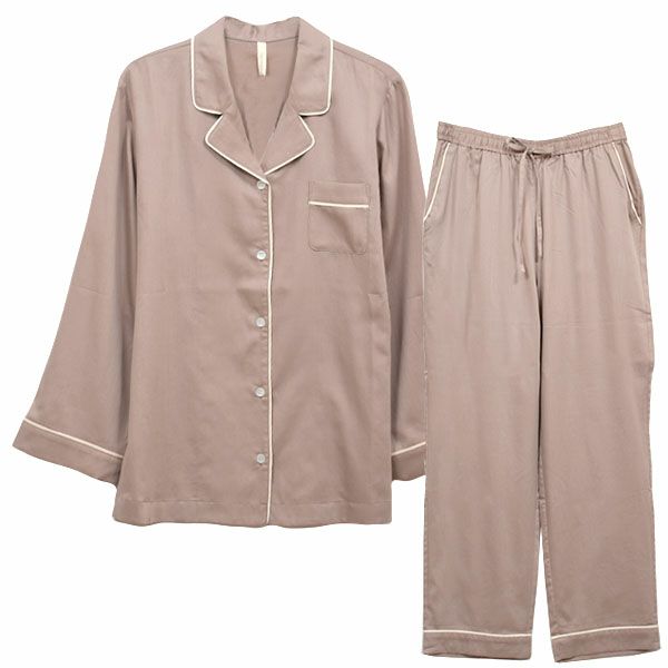 【SALE／30%OFF】オーガニックコットン 平織りスリーピングパジャマセット