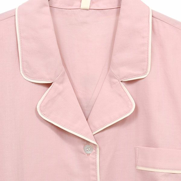 【SALE／30%OFF】オーガニックコットン 平織りスリーピングパジャマセット