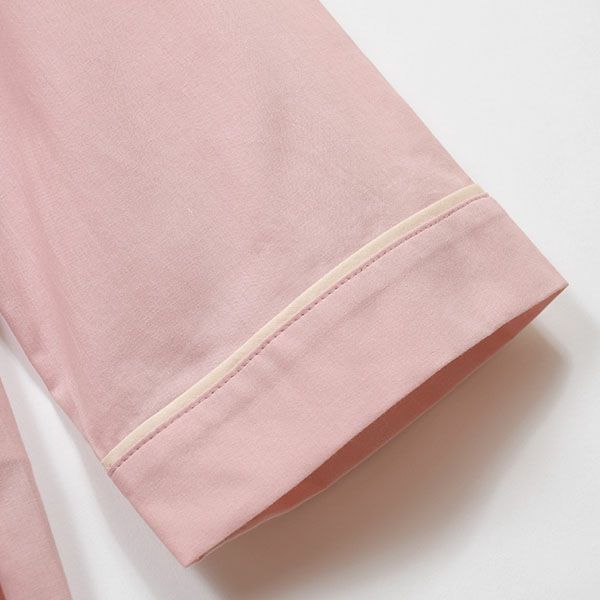 【SALE／30%OFF】オーガニックコットン 平織りスリーピングパジャマセット