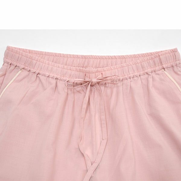 【SALE／30%OFF】オーガニックコットン 平織りスリーピングパジャマセット