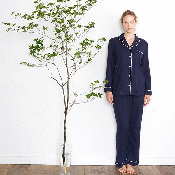 【SALE／30%OFF】オーガニックコットン 平織りスリーピングパジャマセット