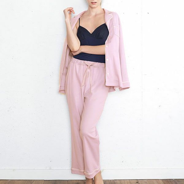 【SALE／30%OFF】オーガニックコットン 平織りスリーピングパジャマセット
