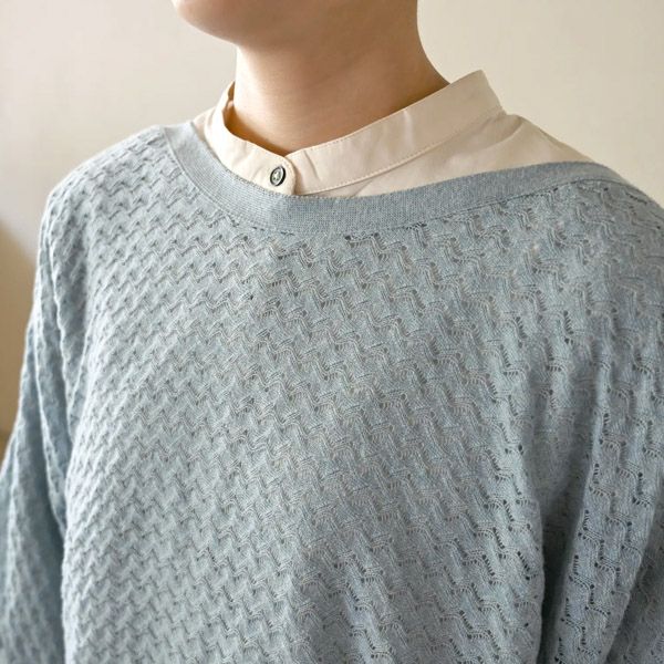 オーガニックコットン ウミカゼニットトップ