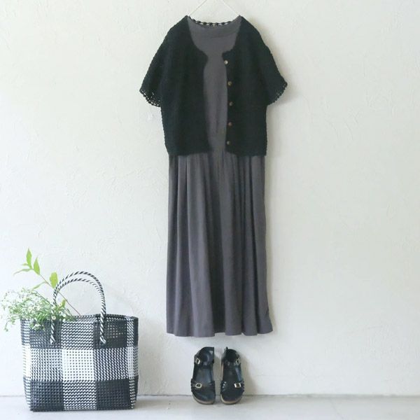 オーガニックコットン サイドストリングワンピース