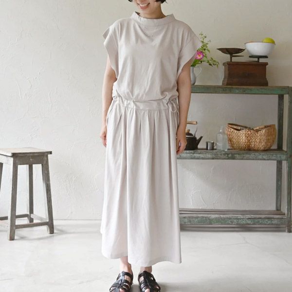 オーガニックコットン サイドストリングワンピース