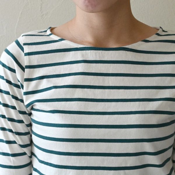 オーガニックコットン ボートネックトップ