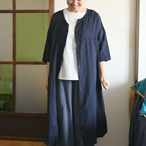 オーガニックコットン ボートネックトップ