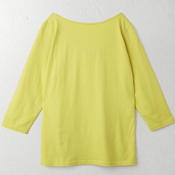 オーガニックコットン ボートネックトップ